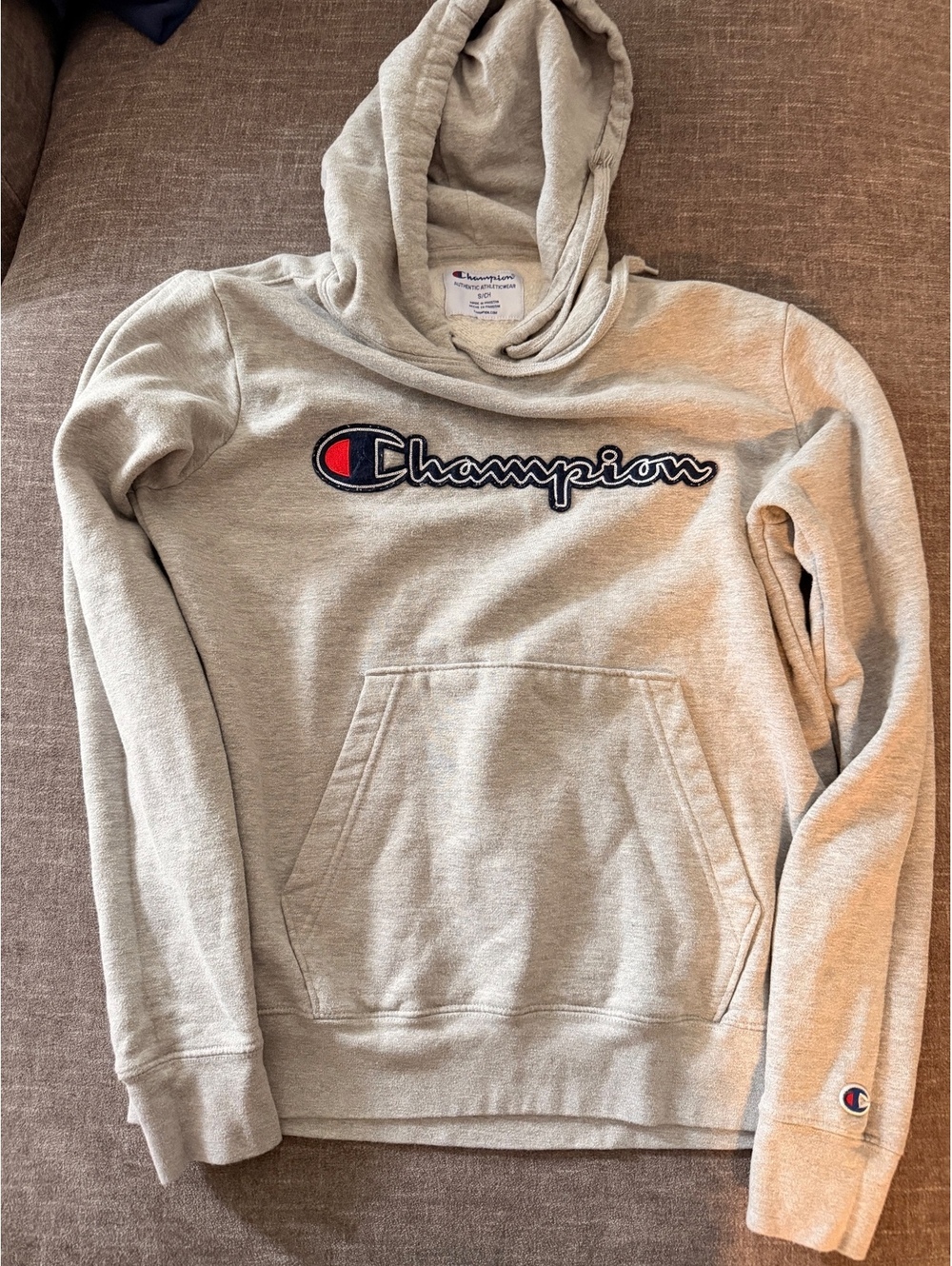 Champion Hoodie Sweatshirt Women's Small Gray Authentic Athleticwear